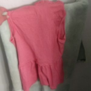 Anthropologie Pink Rose Wavy shirt